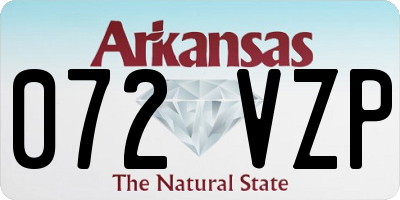 AR license plate 072VZP