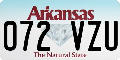 AR license plate 072VZU