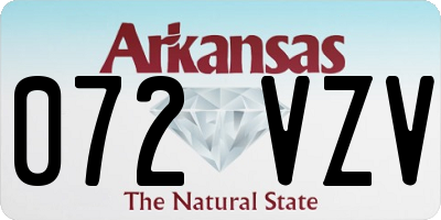 AR license plate 072VZV