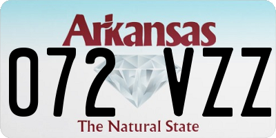 AR license plate 072VZZ