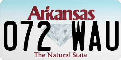 AR license plate 072WAU