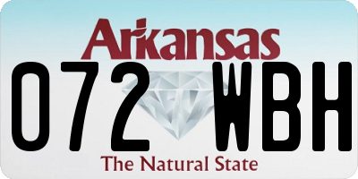 AR license plate 072WBH