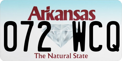 AR license plate 072WCQ