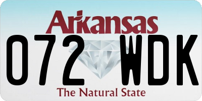 AR license plate 072WDK