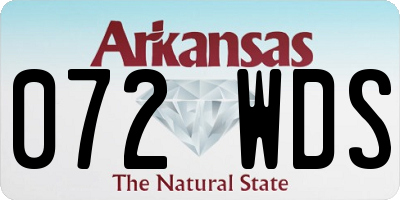 AR license plate 072WDS