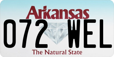 AR license plate 072WEL
