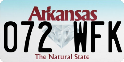 AR license plate 072WFK