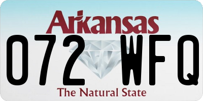 AR license plate 072WFQ