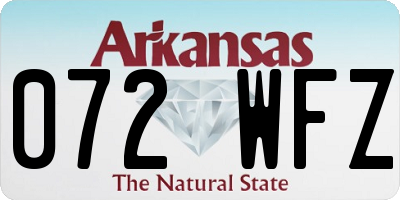 AR license plate 072WFZ
