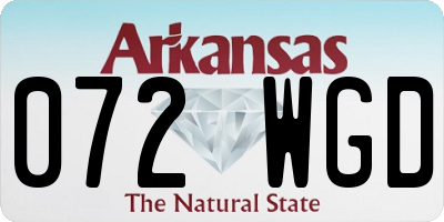 AR license plate 072WGD