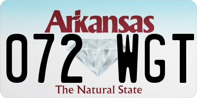 AR license plate 072WGT