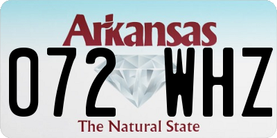 AR license plate 072WHZ