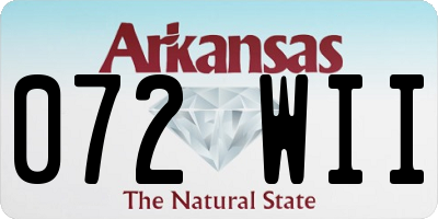 AR license plate 072WII
