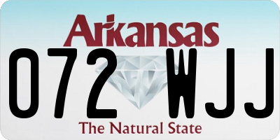 AR license plate 072WJJ
