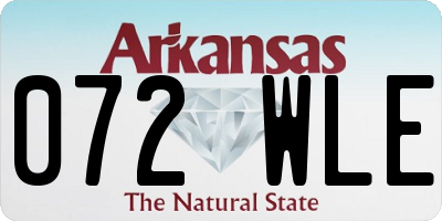 AR license plate 072WLE