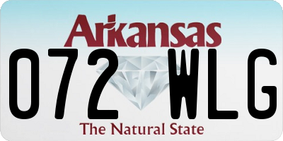 AR license plate 072WLG