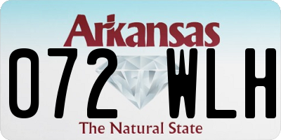 AR license plate 072WLH