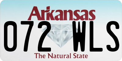 AR license plate 072WLS