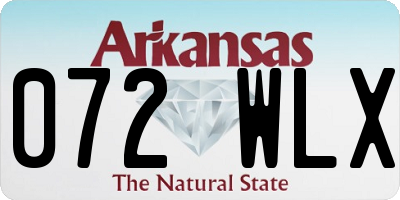 AR license plate 072WLX