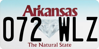 AR license plate 072WLZ