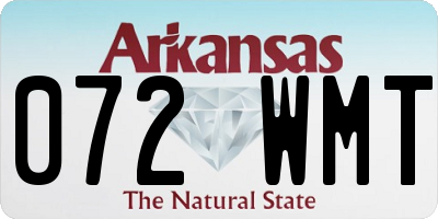 AR license plate 072WMT