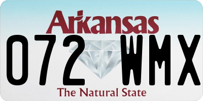 AR license plate 072WMX
