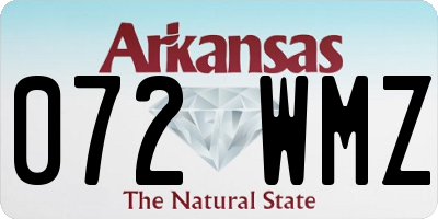 AR license plate 072WMZ