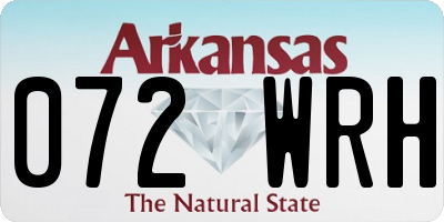 AR license plate 072WRH