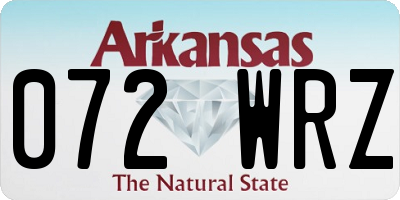 AR license plate 072WRZ