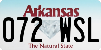 AR license plate 072WSL