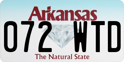 AR license plate 072WTD