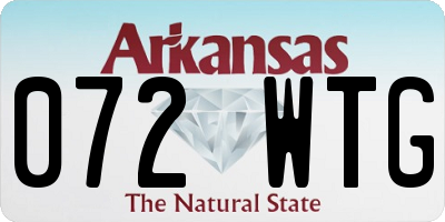 AR license plate 072WTG