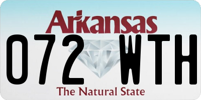 AR license plate 072WTH