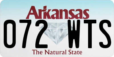 AR license plate 072WTS