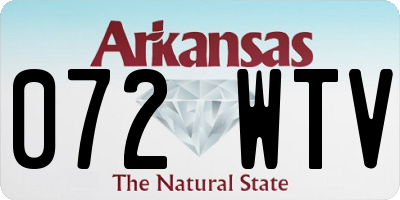 AR license plate 072WTV