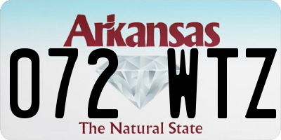 AR license plate 072WTZ
