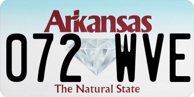 AR license plate 072WVE