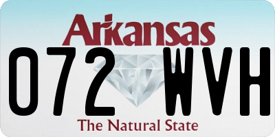 AR license plate 072WVH