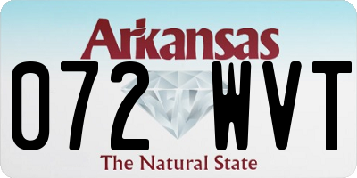 AR license plate 072WVT