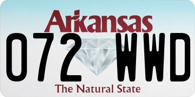 AR license plate 072WWD