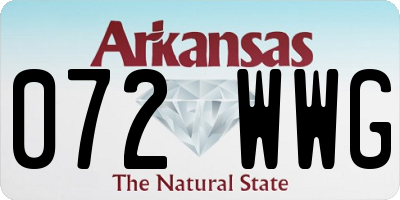 AR license plate 072WWG