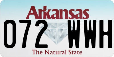 AR license plate 072WWH