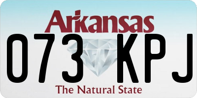 AR license plate 073KPJ