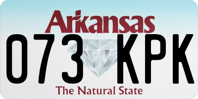 AR license plate 073KPK