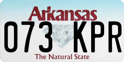 AR license plate 073KPR