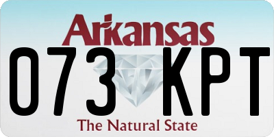 AR license plate 073KPT