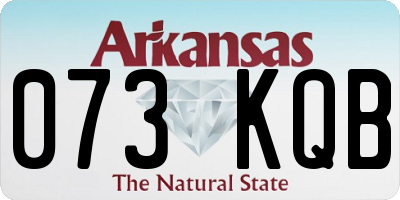 AR license plate 073KQB