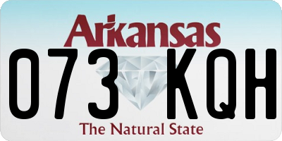 AR license plate 073KQH
