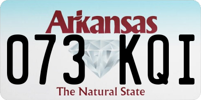 AR license plate 073KQI