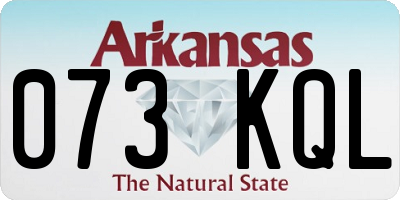 AR license plate 073KQL